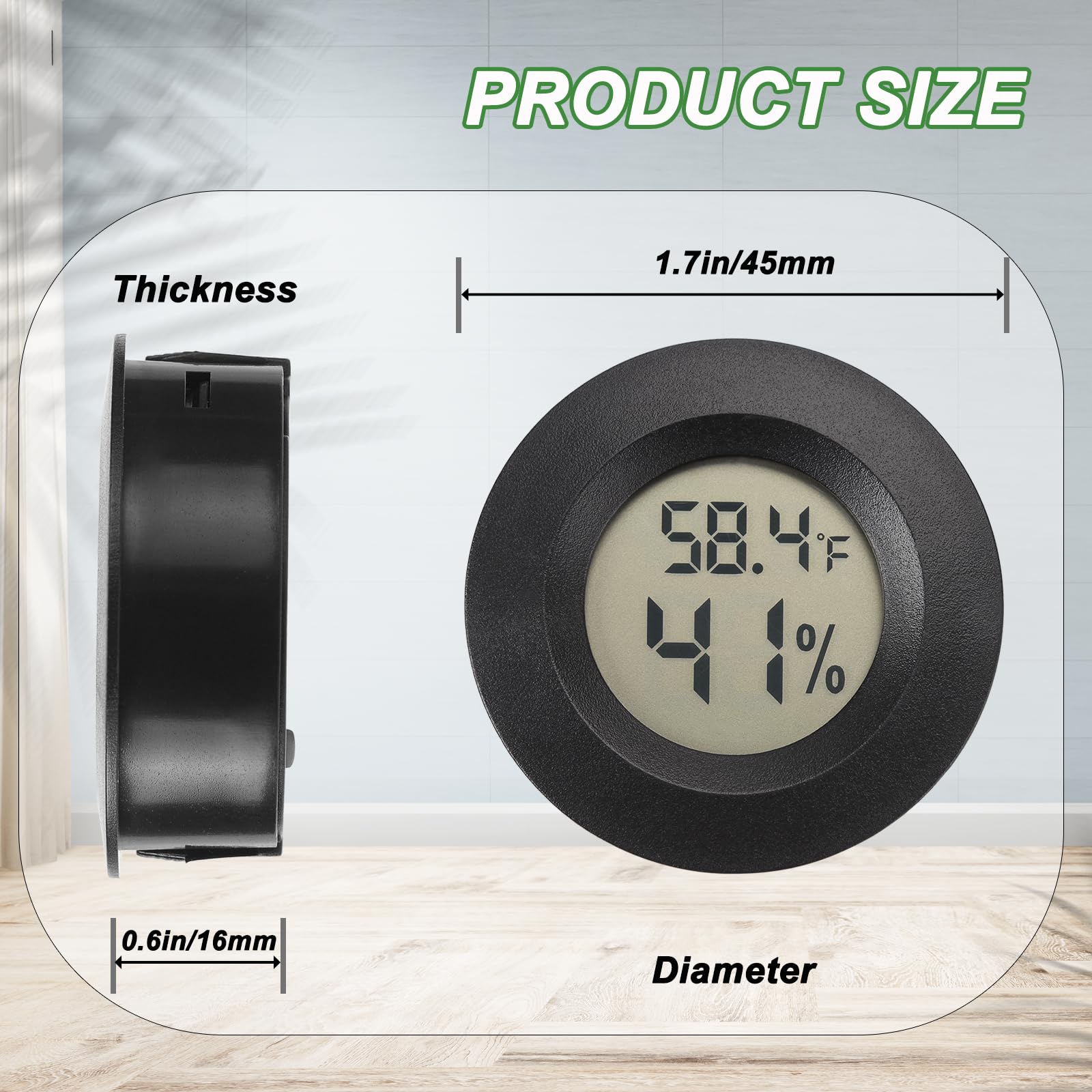 Serundo Auto close-up of LCD display highlighting readable temperature and humidity