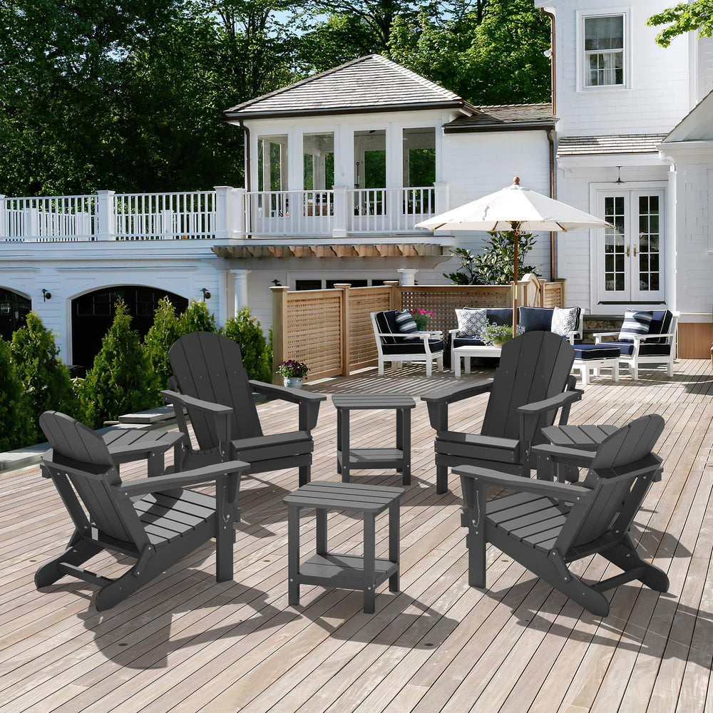SERWALL sunlit lifestyle scene showing low-maintenance table enduring outdoor elements