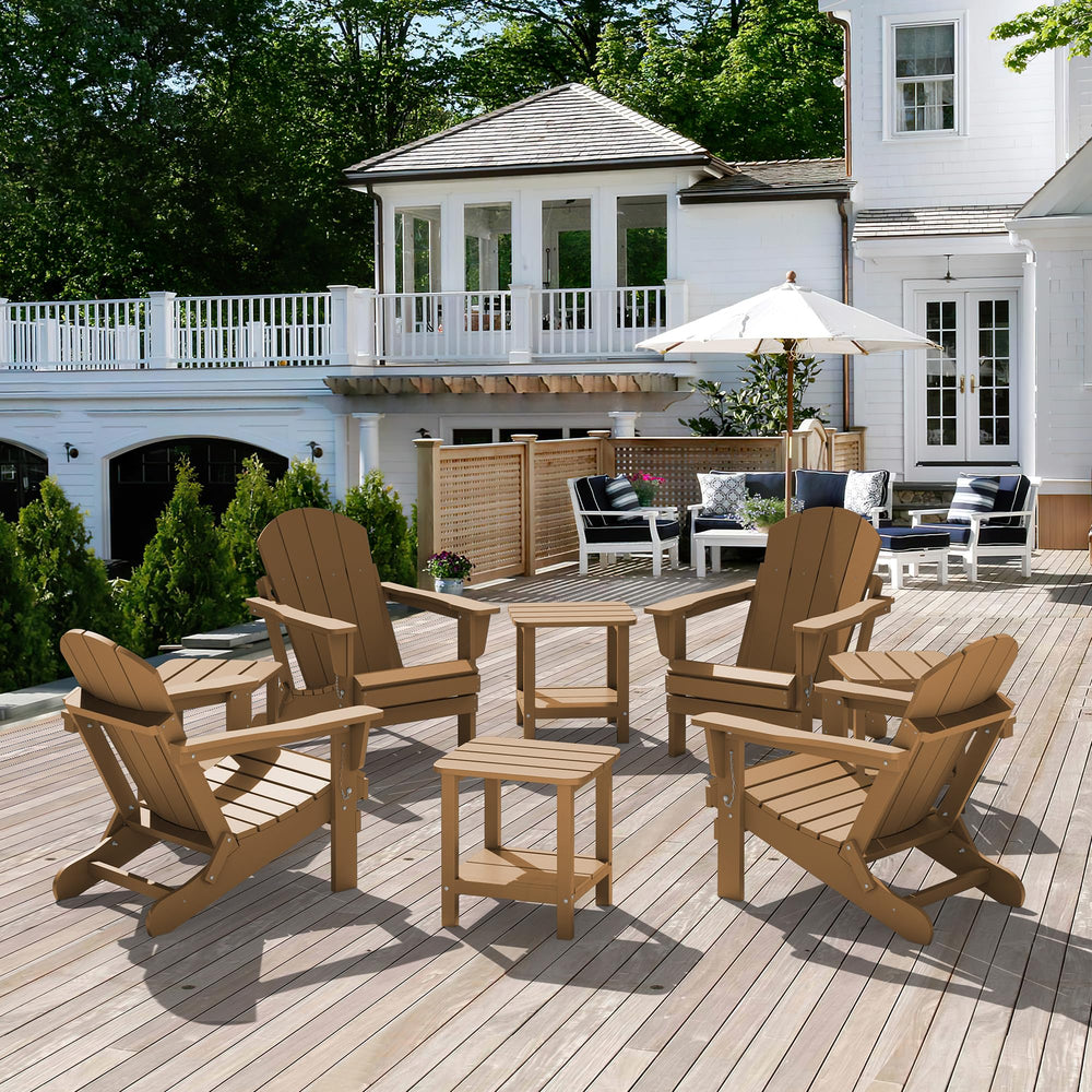 SERWALL table in patio scene enhancing outdoor entertaining space