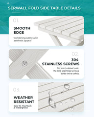 SERWALL table on a porch lifestyle scene offering a convenient outdoor surface