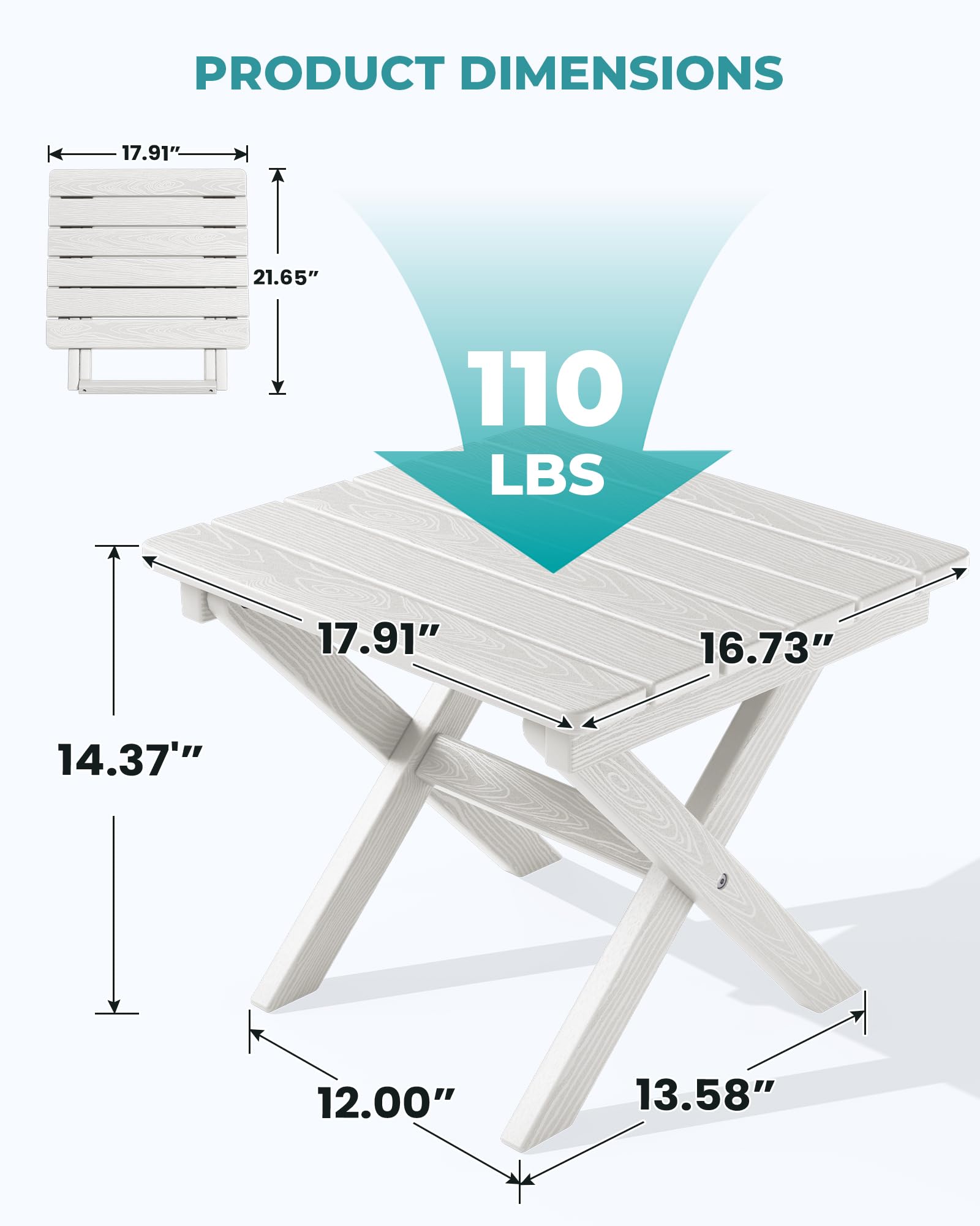 SERWALL portable table being carried, highlighting lightweight transport benefit
