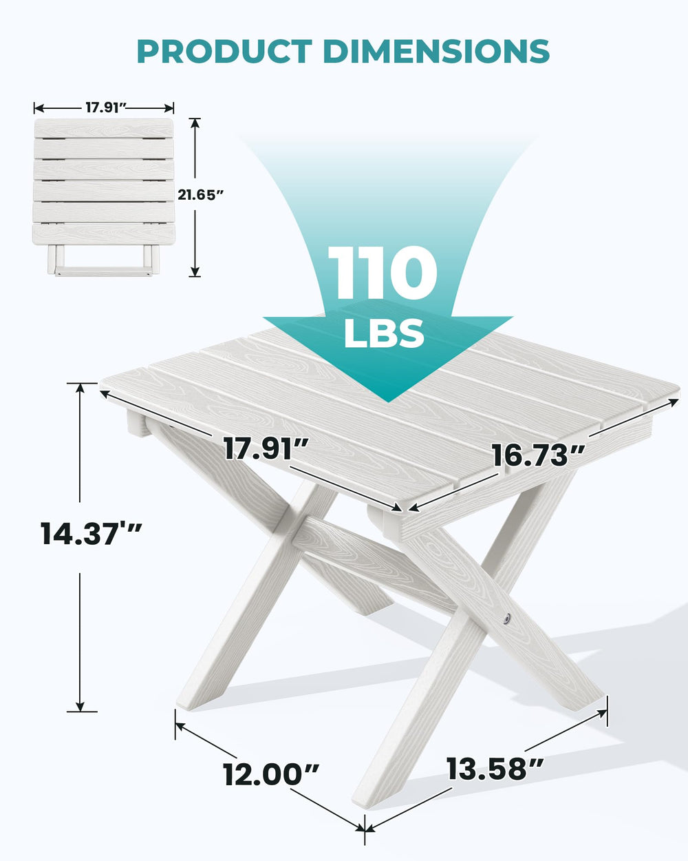 SERWALL portable table being carried, highlighting lightweight transport benefit