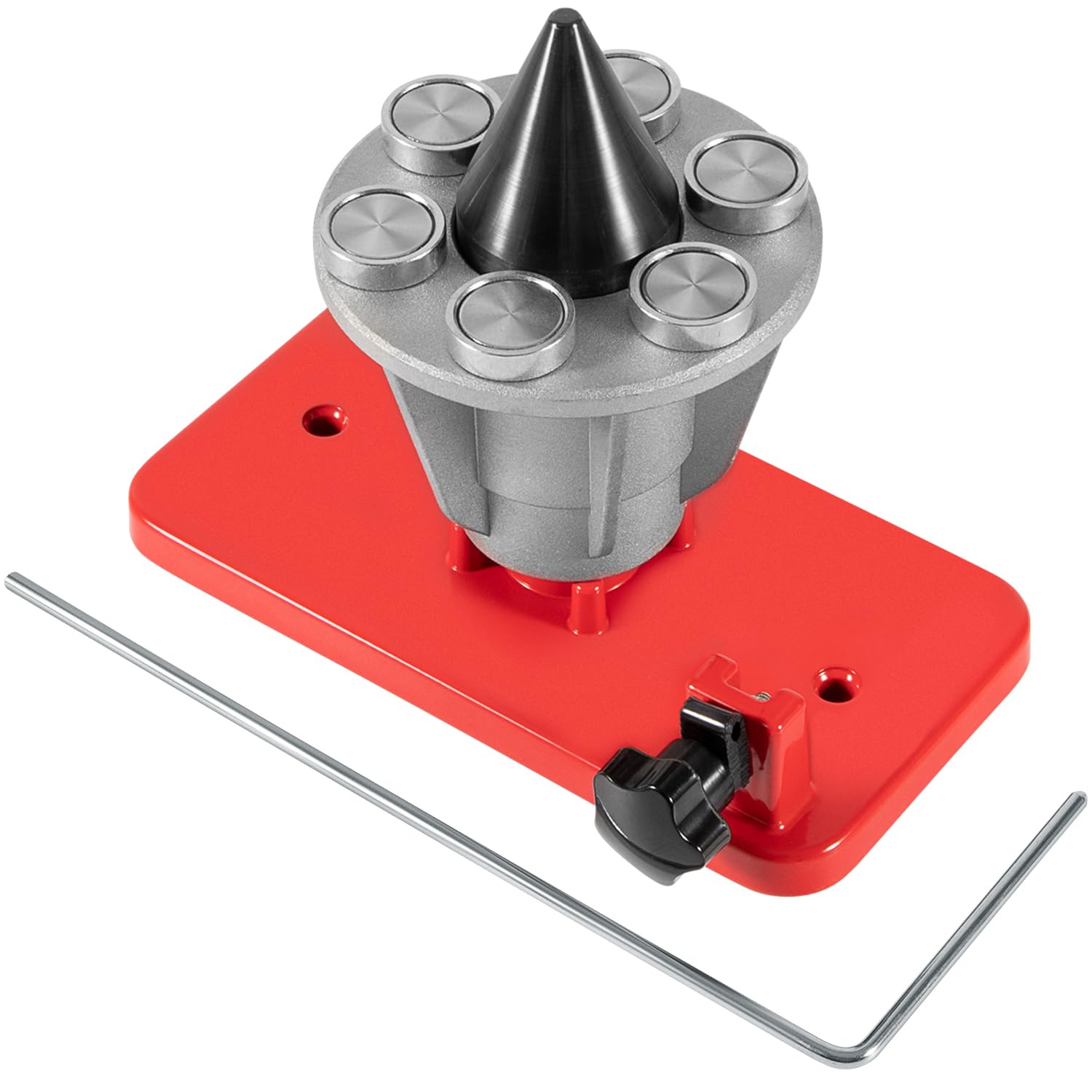 sevencow front view red balancer showing compact design and clear markings for quick setup