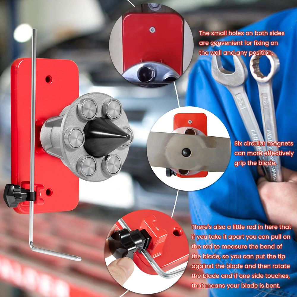 sevencow magnetic base attached to steel wall providing secure mount and convenient storage