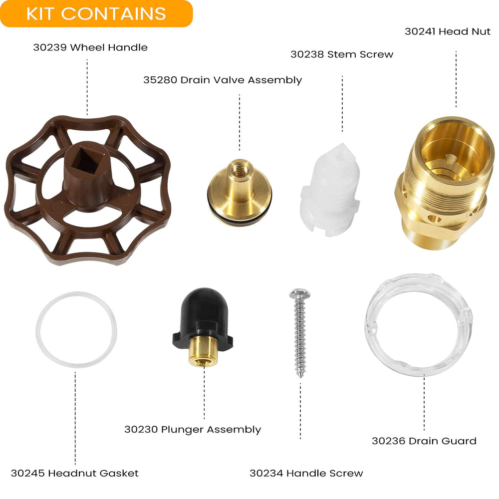 sevencow RK-25 close-up of plunger assembly for reliable interior sealing