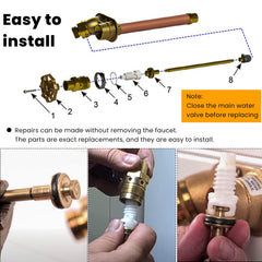 sevencow RK-25 drain valve detail illustrating durable construction and leak prevention