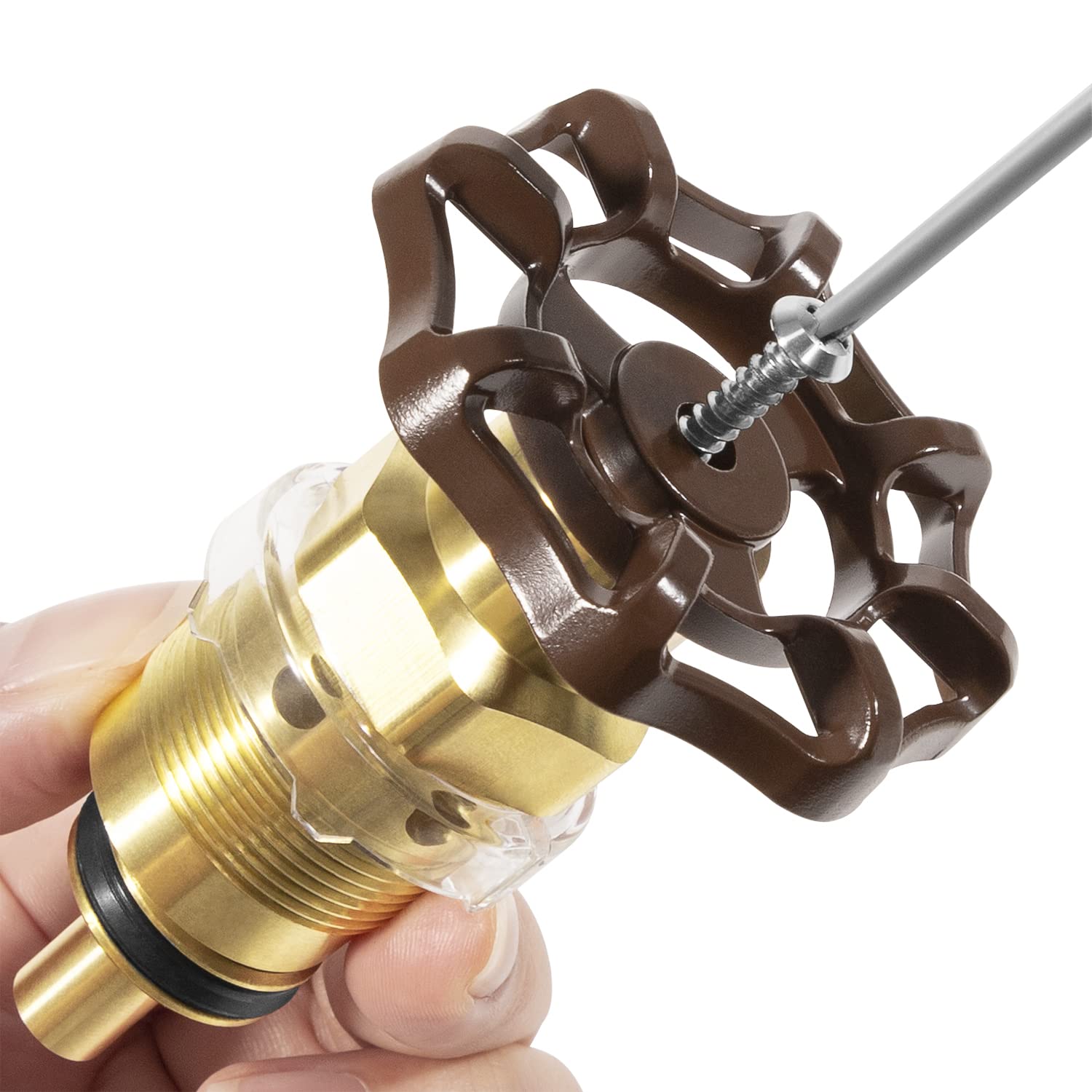 sevencow RK-25 metal wheel handle with screw showing ergonomic control replacement