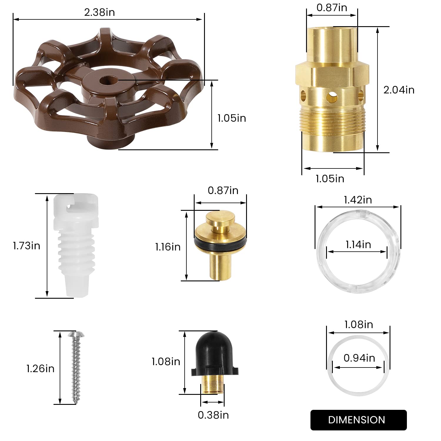 sevencow RK-25 being installed on a Woodford outdoor faucet to restore operation
