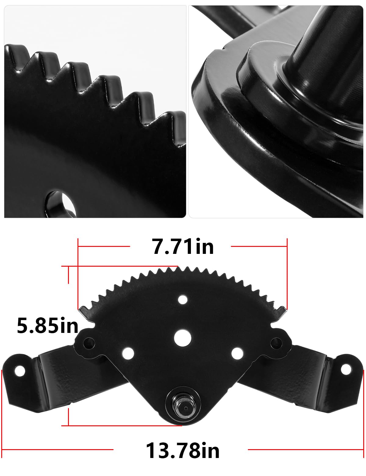 sevencow steering gear next to ruler for size reference and easy fitment