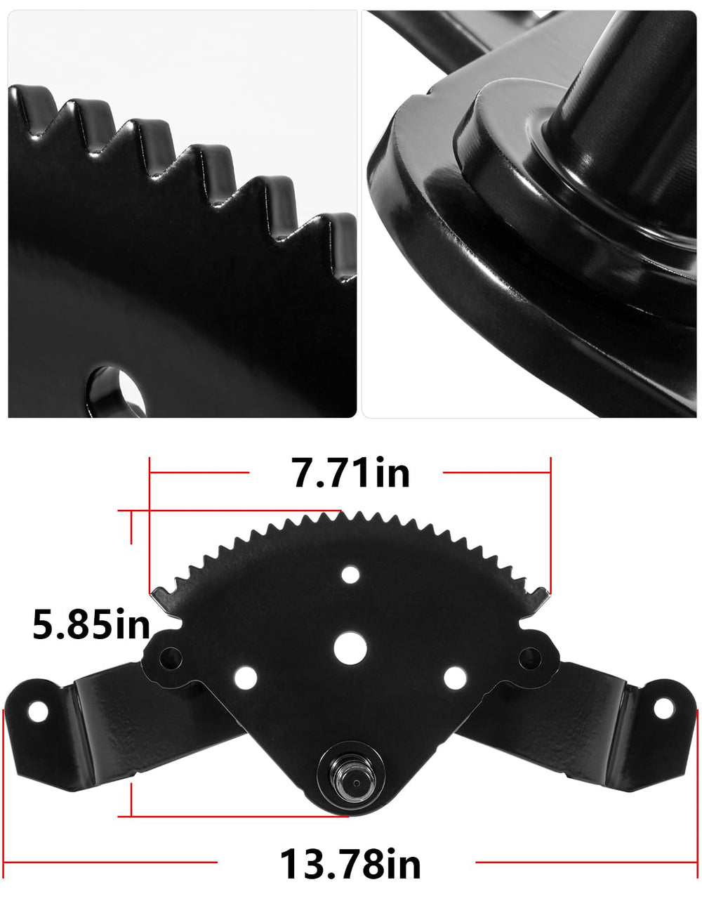 sevencow steering gear next to ruler for size reference and easy fitment