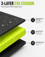 Sevenjungle close-up textured foam surface resisting slips and aiding stable kneeling