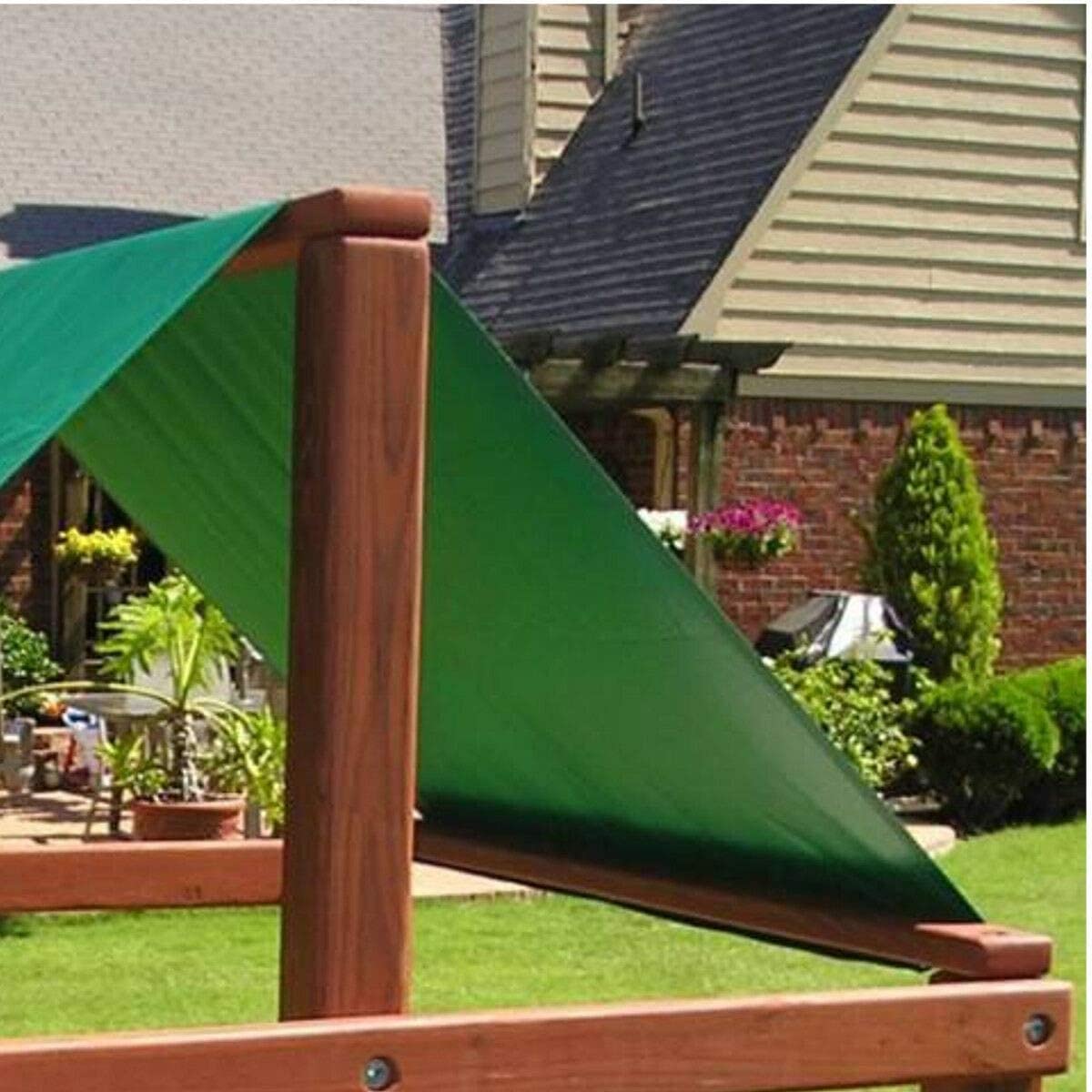 SEVENMORE canopy beside tape measure to confirm 52 by 90 inch size
