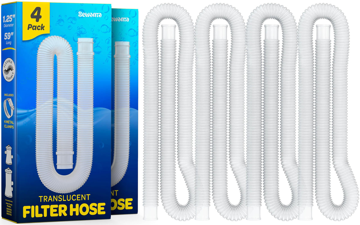 SEWANTA front view of four replacement hoses showing kit components and easy installation benefit