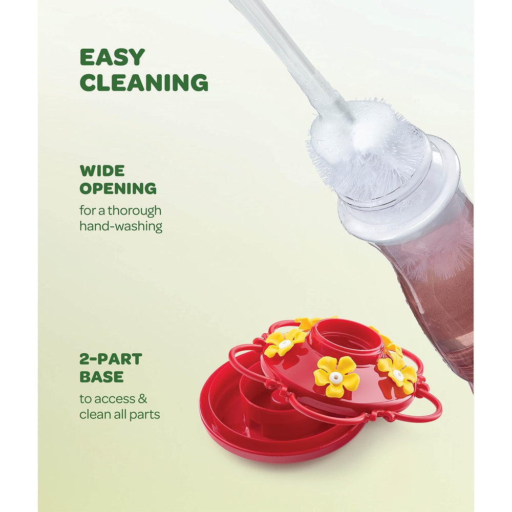 SEWANTA feeder held in hand demonstrating 10 oz capacity and compact size