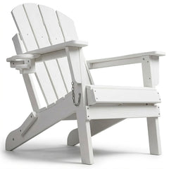 SFYLODS Adirondack chair front view showing sturdy frame and inviting seat benefit durable outdoor seating