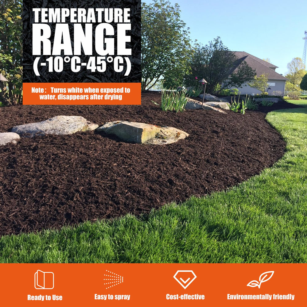 Shabebe before and after landscape bed showing reduced displacement