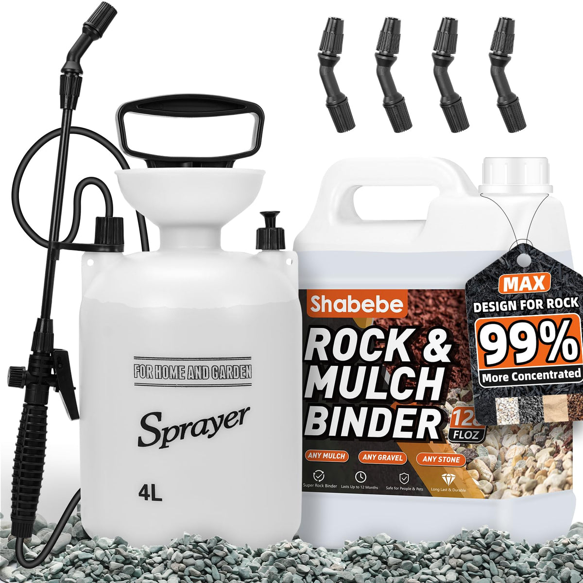 Shabebe front packaging and sprayer kit showing complete system for easy application