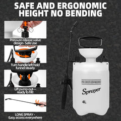 Shabebe sprayer and wand assembly being held, ergonomic application benefit