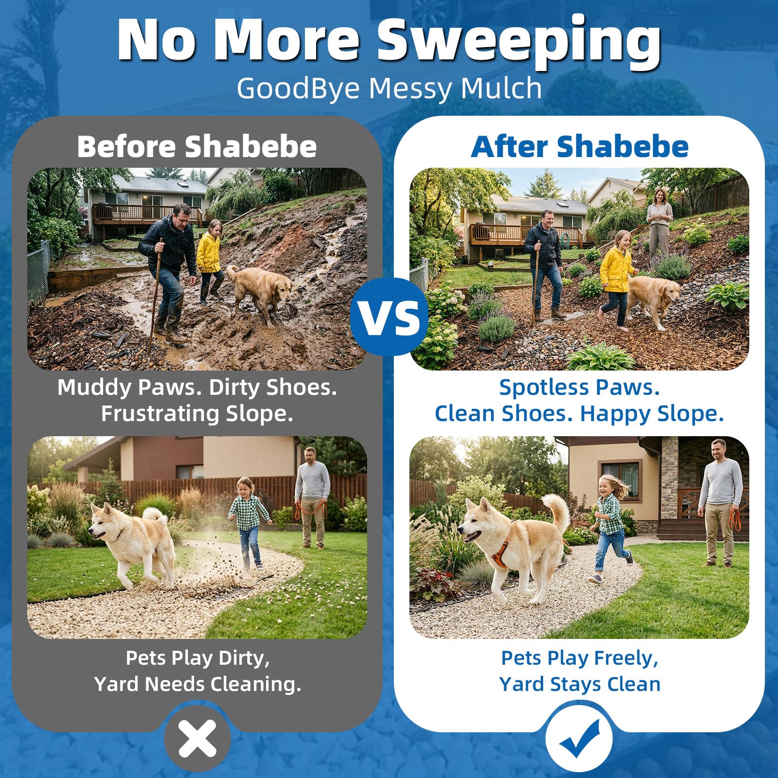 Shabebe being sprayed with garden sprayer to demonstrate DIY application benefit