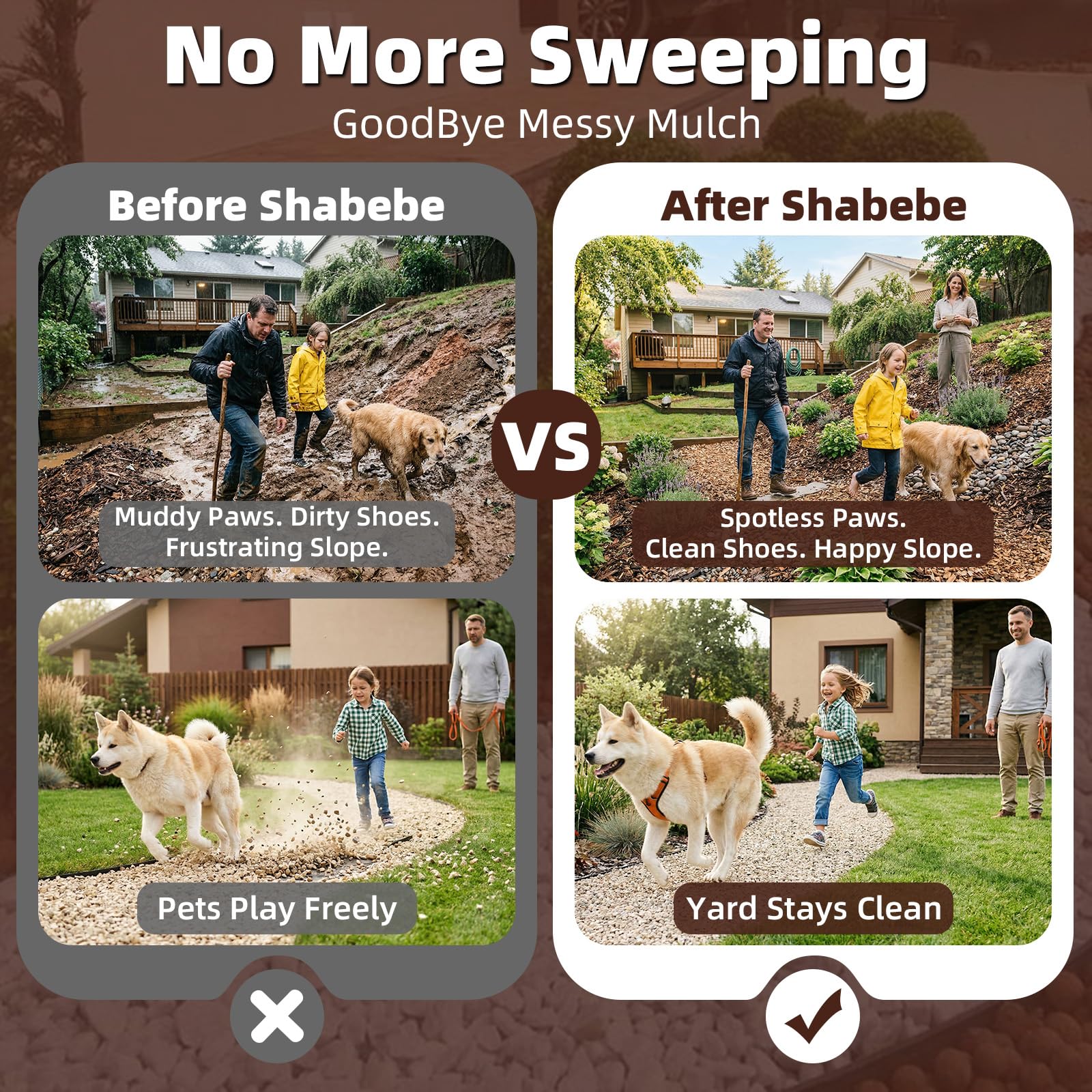 Shabebe wand and four clog-resistant nozzles for consistent spray coverage benefit