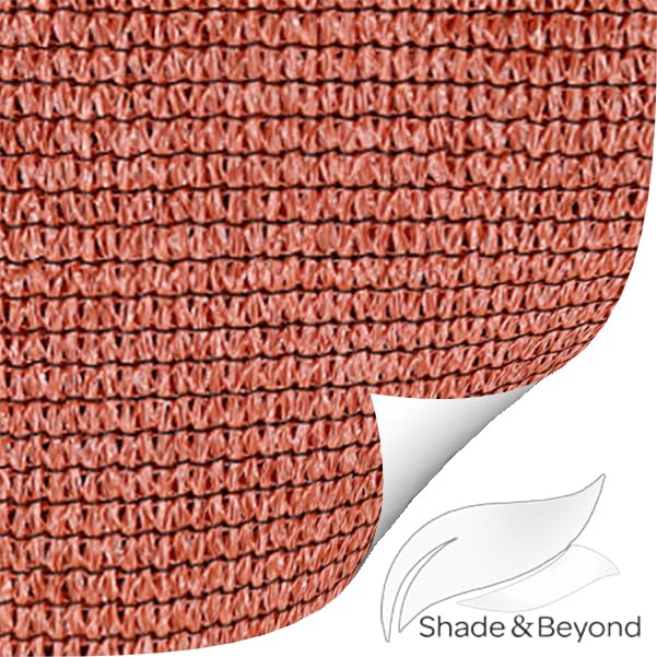 Shade&Beyond vela empaquetada con etiqueta y dimensiones para fácil transporte