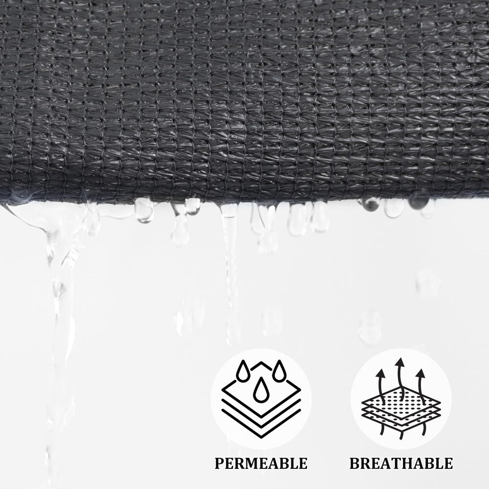 Shade&Beyond stainless-steel D-ring and reinforced stitching detail for secure, long-lasting attachment