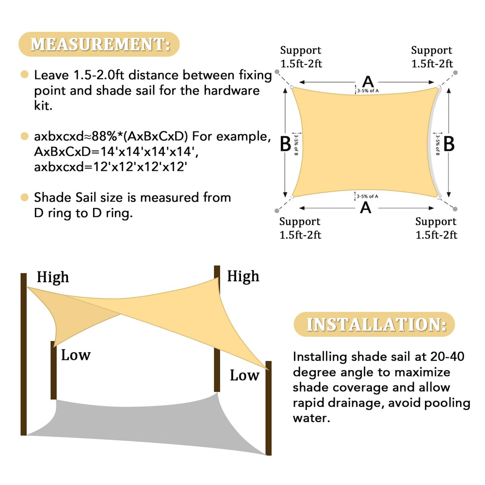 Shade&Beyond curved edge detail demonstrating water runoff to prevent pooling