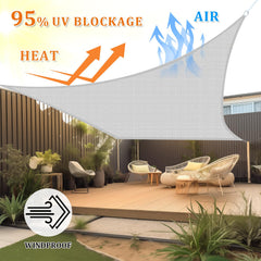 Shade&Beyond fabric close-up showing HDPE weave benefit breathable airflow