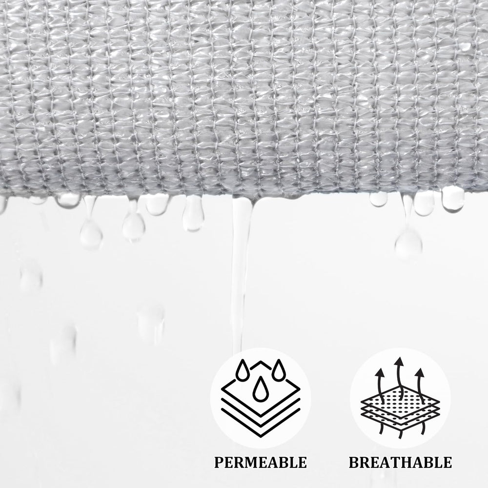 Shade&Beyond fabric weave texture highlighting breathable HDPE and sun protection