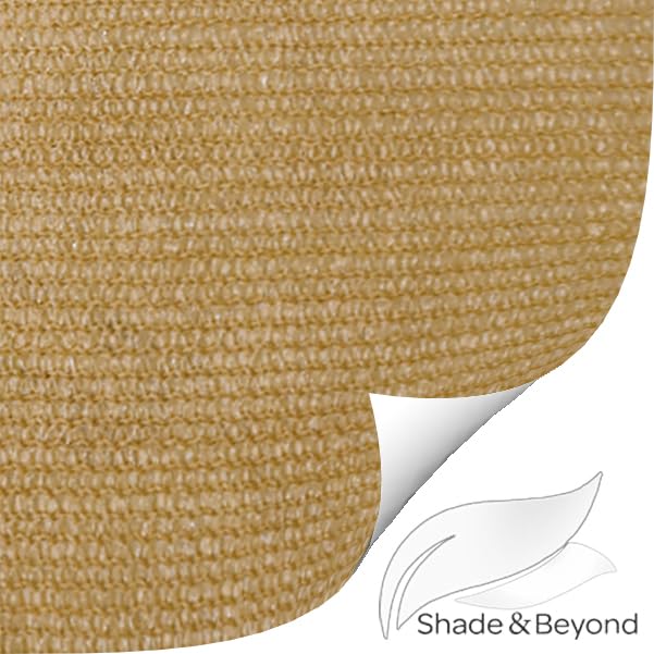 Shade&Beyond stitched hem and material tag showing construction quality and durability