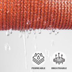 Shade&Beyond fabric close-up showing HDPE weave and breathable UV protection benefit