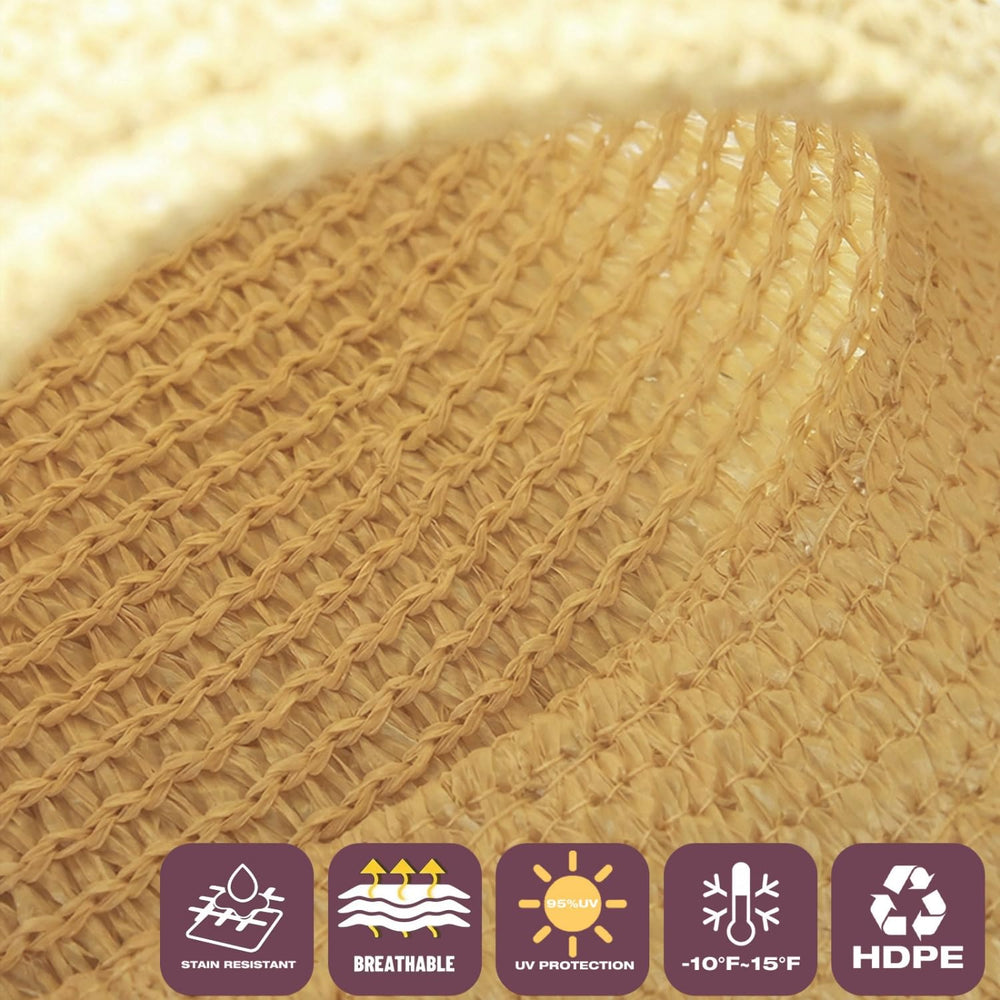 SHADEWIZ close-up of 185gsm fabric texture demonstrating breathable UV protection