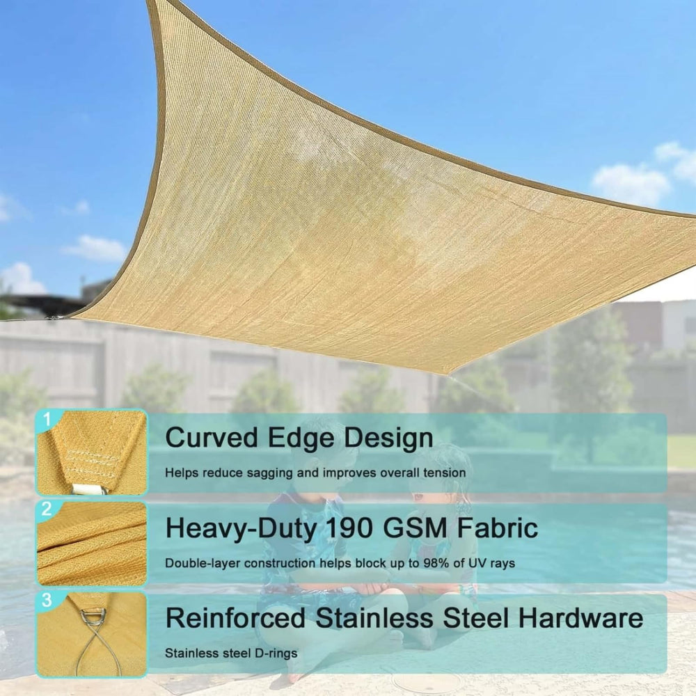SHADEWIZ shading a pool deck, reducing glare and improving outdoor comfort