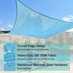 SHADEWIZ close-up of right triangle fabric texture and breathable mesh benefit