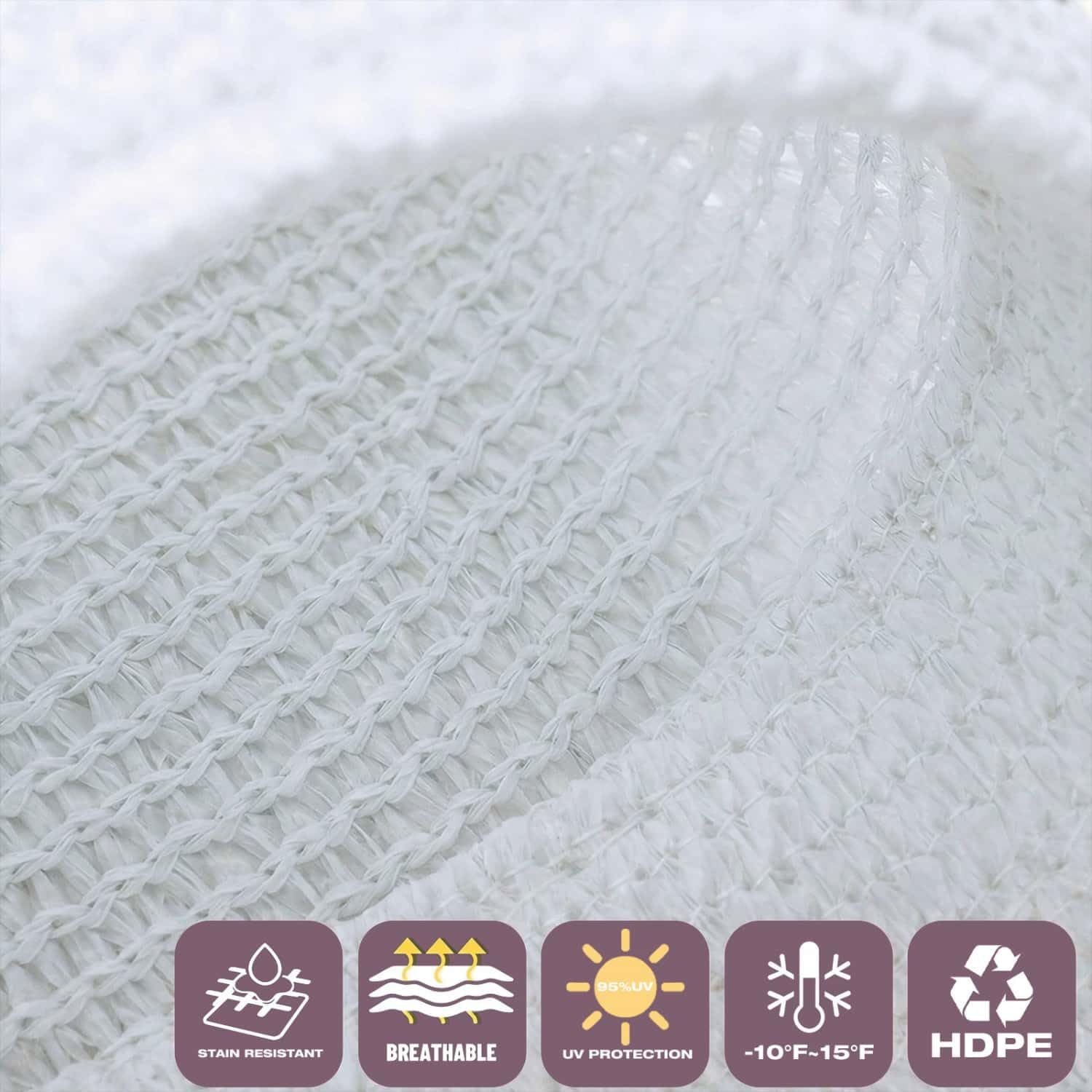 SHADEWIZ close-up of 185 gsm mesh texture highlighting breathable UV protection