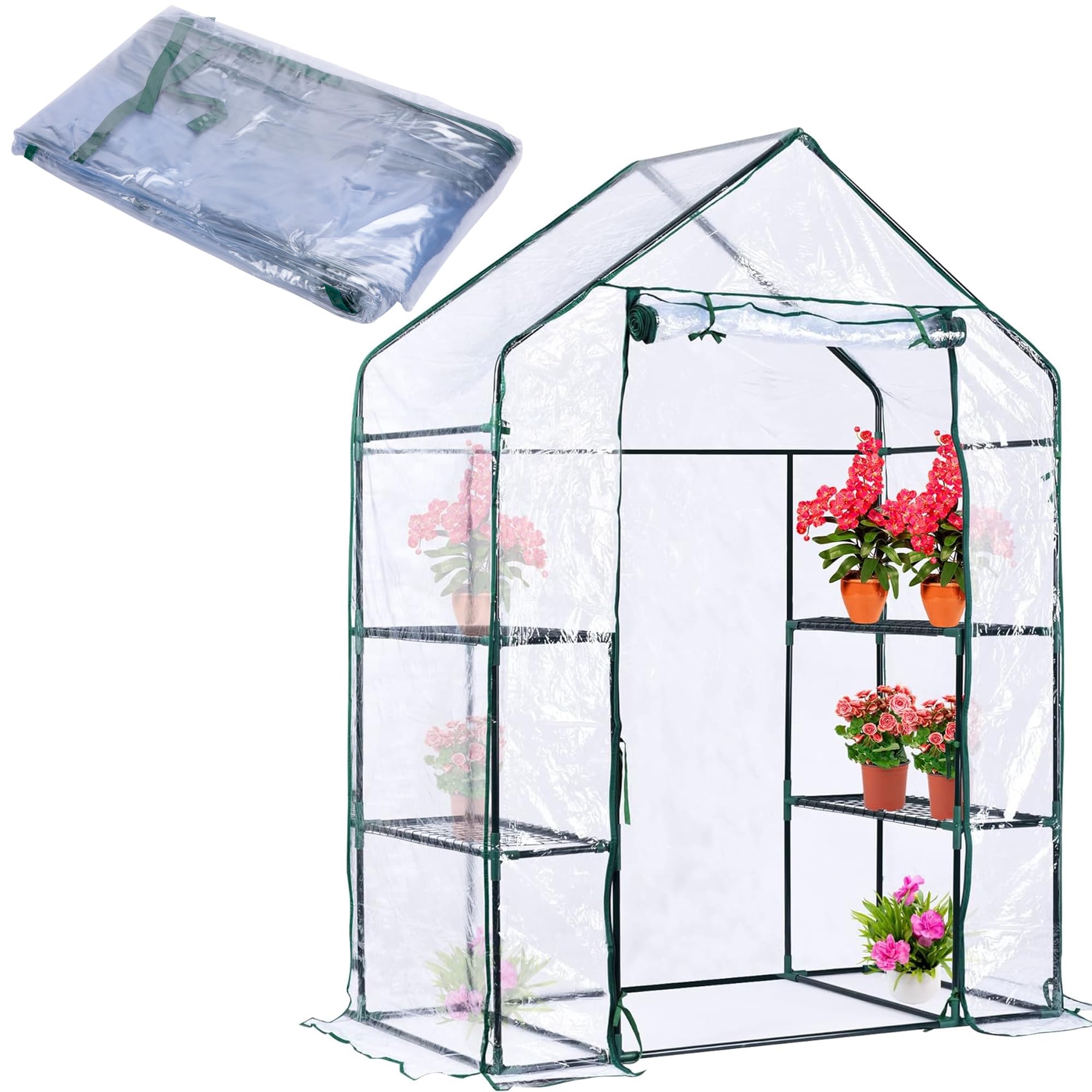 SHANGXING front view clear cover showing full greenhouse protection and light benefit