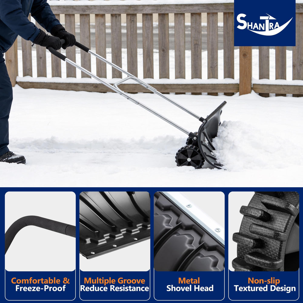 SHANTRA handle adjustment detail highlighting telescoping heights for comfort