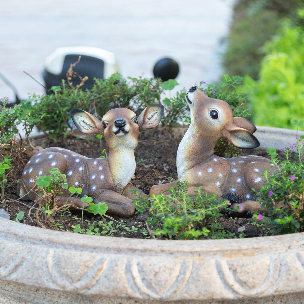 SHAODIE fawn next to ruler showing 9.45 inch length and easy portability
