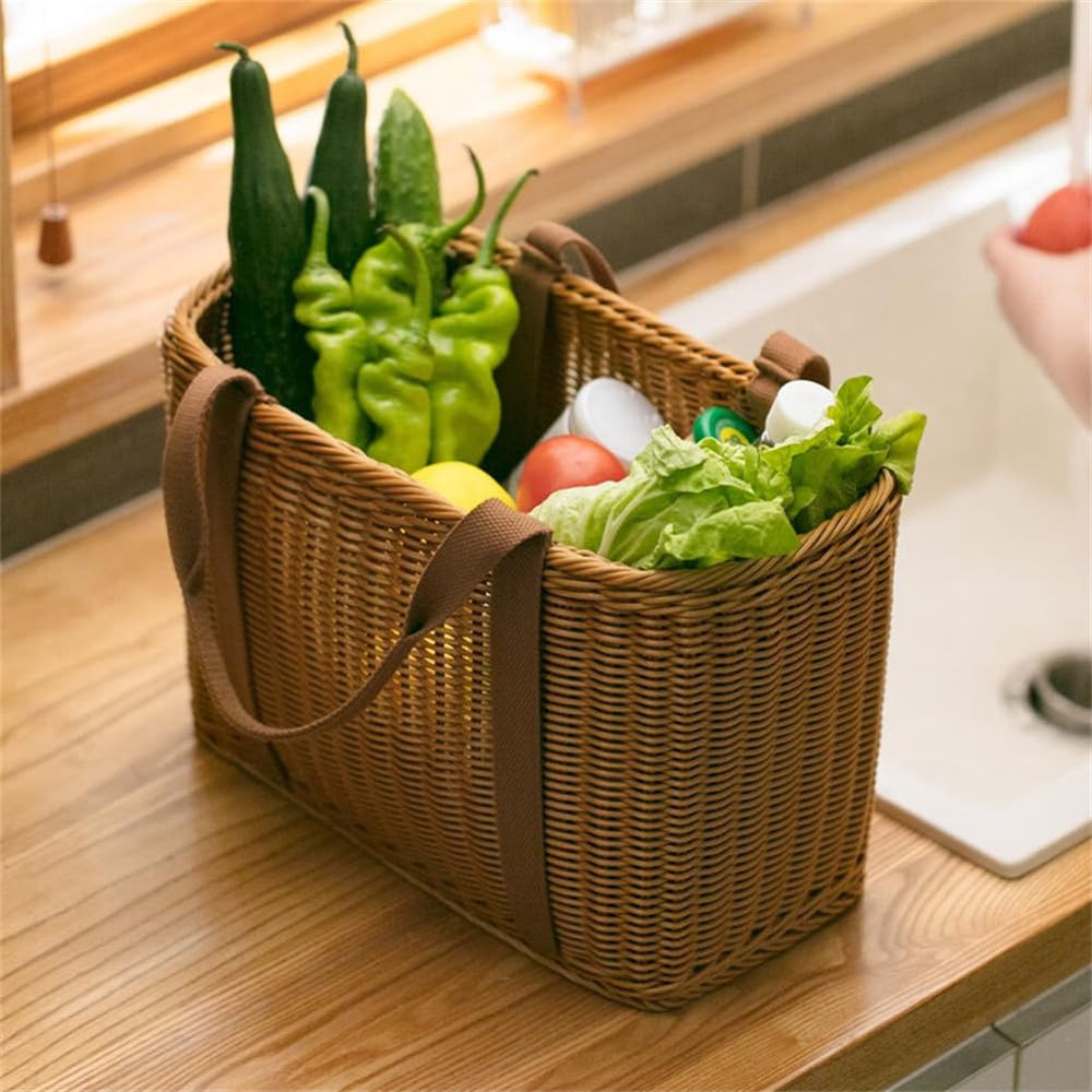 Shapeazy picnic scene with basket holding snacks and linens neatly