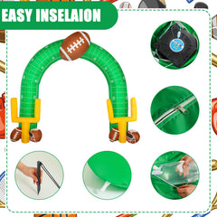 Shappy blower attached inflating arch for quick event setup