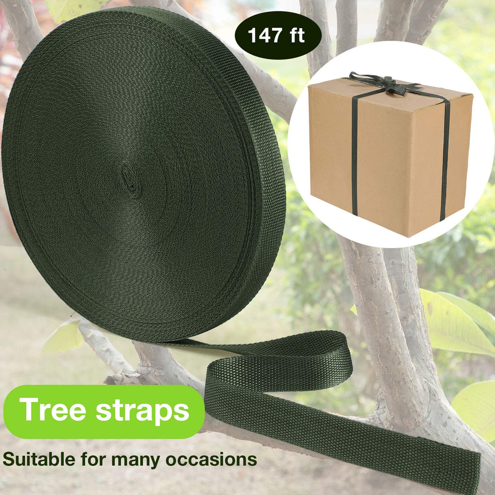 Shappy strap used in garden scene demonstrating tidy supports and visual blending benefit