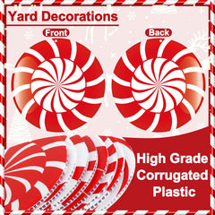 Shappy ornaments hanging from a tree branch illustrating easy outdoor display and festive curb appeal benefit
