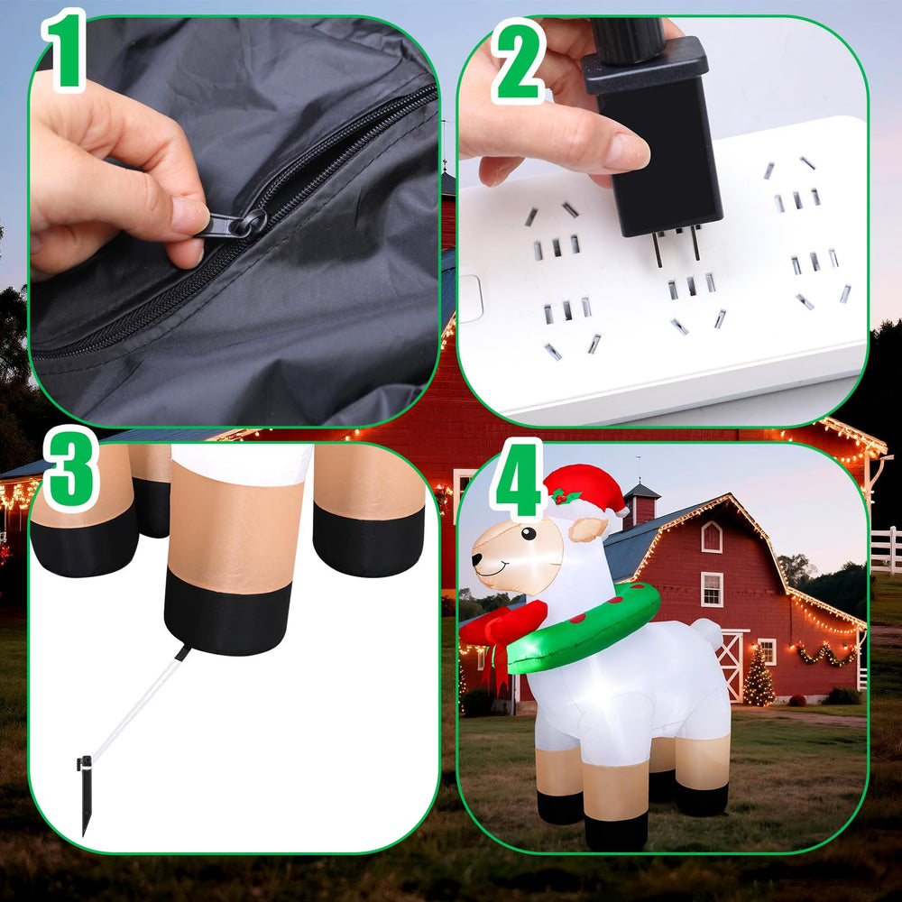Shappy nighttime LED glow showcasing bright even illumination and festive visibility