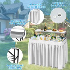 SHAREWIN drainage tube close-up allowing quick emptying and mess-free cleanup benefit