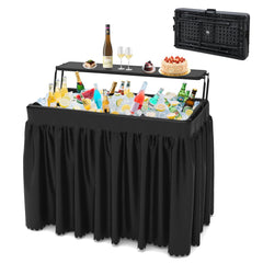 SHAREWIN front view of ice table showing full trough and presentation benefits