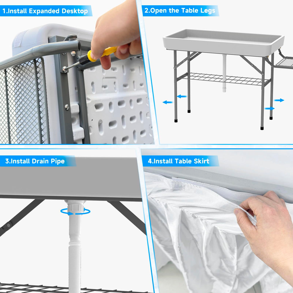 SHAREWIN mesh side shelf attached for extra snack storage and organization