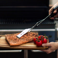 Shark BBQ close-up of 304 stainless steel finish highlighting rust-resistant quality
