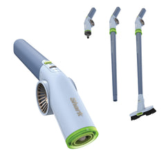 Shark BlastBoss front view showing compact all-in-one design and portability benefits