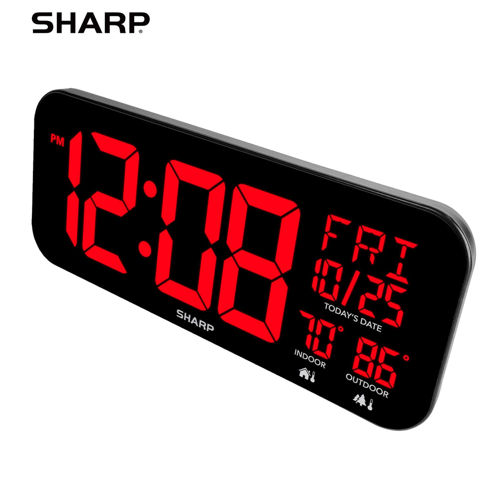 Sharp on tabletop with fold-out stand for flexible placement