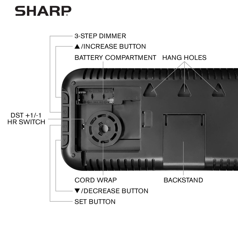 Sharp mounted in kitchen for visible time and temperature benefits